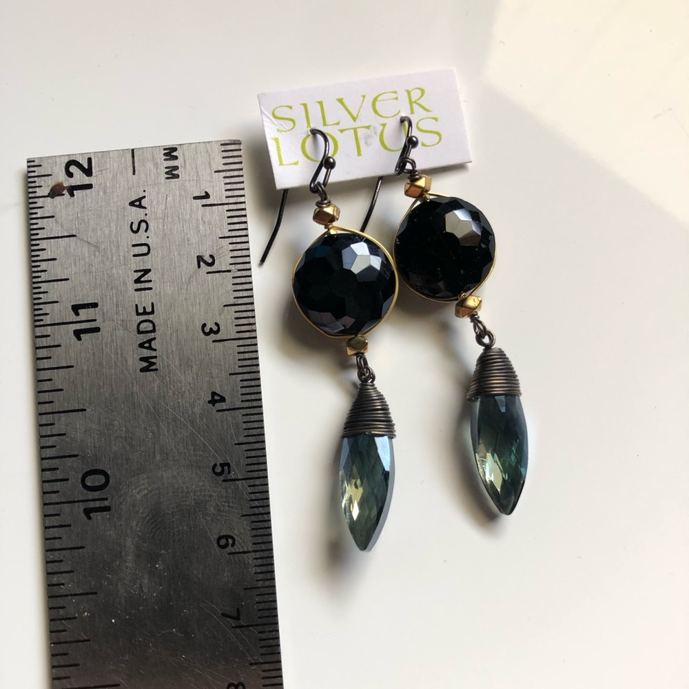 Wire Wrapped Dangle Earrings - Picture 4 of 4